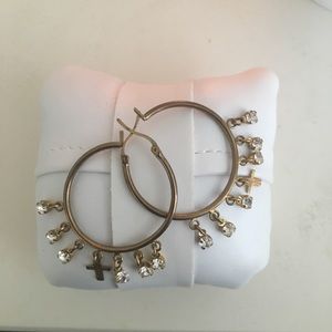 Blue planet ear rings